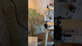 Cylinder industrial sewing machine is working