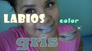 MAQUILLAJE LABIOS GRIS / TRANSFORMA TU SOMBRA