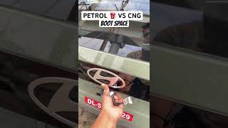 HYUNDAI EXTER BOOT SPACE | PETROL VS CNG | COMPARE #shorts #viral #ytshorts #hyundai #extercng