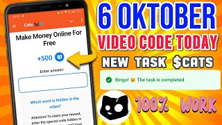 6 October Cats Youtube Video Code | Make Money Online For Free Code