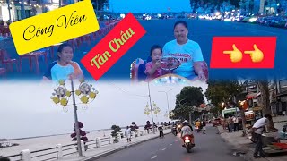 Video HD 4K : Milô Trà Sữa Đi Bờ Kè Công Viên Tân Châu Chơi 21/9/2024 ! Hồ Thanh Thái