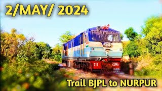 2/MAY/2024 TRAIL BJPL TO NURPUR ROAD / KANGRA VALLEY RAILWAYS