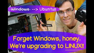 Bye-bye Windows & Microsoft! Switching a Dell desktop to Ubuntu Linux!