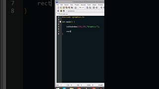 Draw Rectangle using C++ #shorts #youtubeshorts #cpp