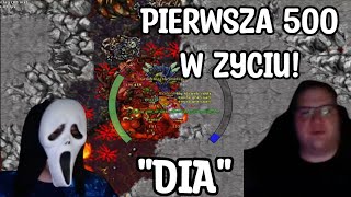 Pierwsza 500 w życiu! | DIA | Tibia | Slowkowe Shoty #8