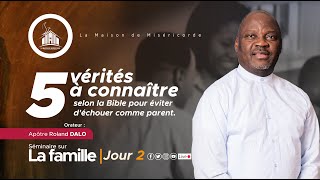 [LIVE] SÉMINAIRE SUR LA FAMILLE JOUR 2| Apôtre Roland DALO| HOME