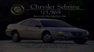 Retro Chrysler Sebring Car Commercial 1995 The Cure For The Common Coupe