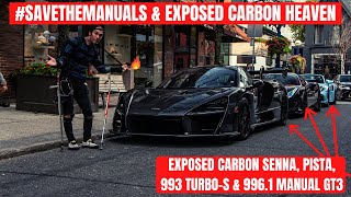 MY BUDDY BRING'S OUT A FULLY EXPOSED CARBON McLAREN SENNA IN A CONVOY & THEN A RARE MANUAL 996 GT3 🤯