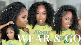 The most NATURAL looking KINKY CURLY Wig| 4 x 6 Wear & Go Super detailed Install ft. ISEE HAIR