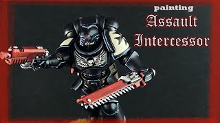 Painting an Assault Intercessor Space Marine as a Black Templar!