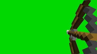 Minecraft Shooting Bow (Green Screen)