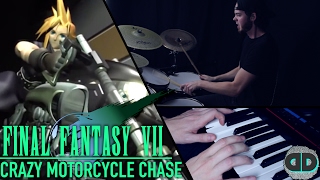 Final Fantasy VII | Crazy Motorcycle Chase [Drum/Guitar/Keyboard Cover] DonutDrums