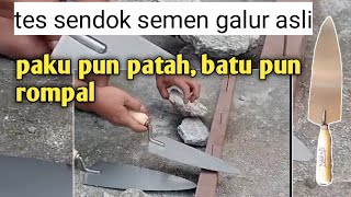 tes,cetok sendok bangunan, sendok galur asli