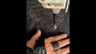 Embroidery Sewing & Amazing Design #shorts #short #sewingmachine #embroidery