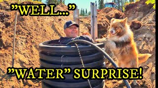 "WELL!!" Look what happened!! 💦👍🏡 [Off-Grid Log Cabin Build Series]