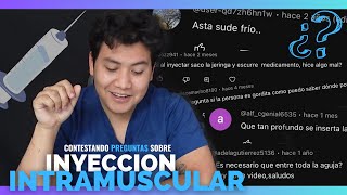 RESPUESTAS sobre INYECCIONES INTRAMUSCULARES | ENFERMERO RESPONDE TUS PREGUNTAS