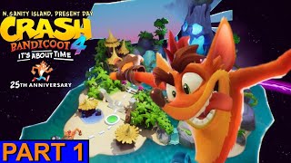 Crash Bandicoot 4: it's about time | N. Sanity beach [switch] playthrough | *screaming noises*