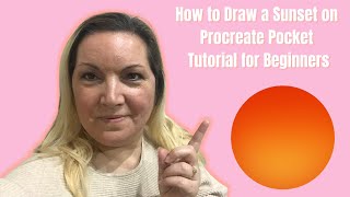 How to Draw a Sunset on Procreate Pocket | Tutorial for Beginners