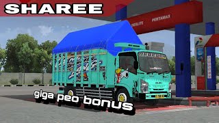 SHAREE!! MOD BONUS GIGA PEO SPEK TRONDOL/||MODS BUSSID TERBARU