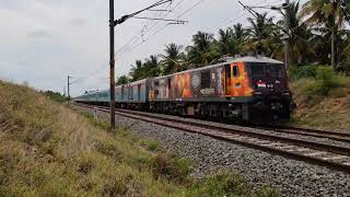 The Shatabdi Express.... 12243 - MGR Chennai Central - Coimbatore ....  Vikram Livery WAP 7 .....