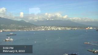 Vancouver Harbour Time Lapse - February 9 2010