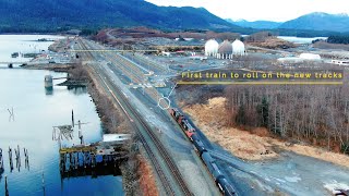 The First LPG train to arrive at the new Pembina Propane Terminal