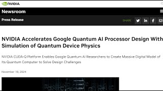 Nvidia and Google Quantum AI Collaborate to Advance Quantum Computer Simulations