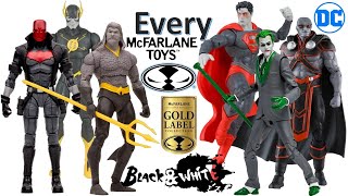 *see newer video* Every McFarlane Toys DC Multiverse Black & White Accent Limited Edition Comparison