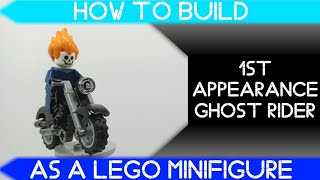 How to Build 1st Appearance Ghost Rider as a LEGO Minifigure