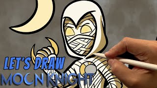 How To Draw Moon Knight in Procreate