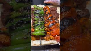 Möhtəşəm Kabab Seti | Turkish street food | bbq | #yemek #outdoorcooking #kebab#rurallife#streetfood