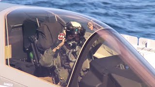 USMC F-35Bs Vertical Landing aboard JS Izumo 03 Oct 2021