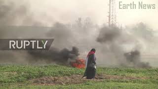 Atleast 32 Palestinians injured in Gaza border clashes