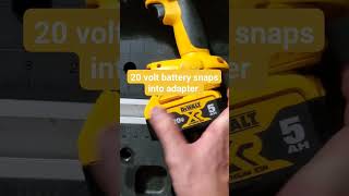 Use new 20v batteries in old 18v DeWalt tools with this DCA1820 adapter 🤯#dewalttools #viral #tools