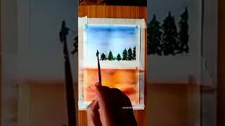 Very Easy Watercolor painting #shorts #watercolor #viral