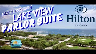 Awesome views of the Lake! Hilton Chicago Parlor Suite