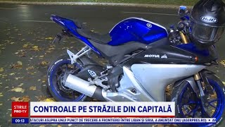 Un motociclist din Capitală a primit o amendă după ce s-a oprit să le pună o întrebare polițiștilor