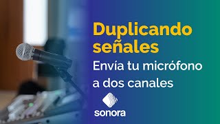 Duplica la señal de tu micrófono en dos canales diferentes