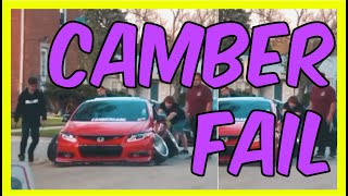 NISSAN GTR AND CIVIC GOT STUCK BECAUSE OF CAMBER FAIL