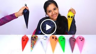 سوينا سلايم ملون بالأكياس !! COLORS OF GLUE SLIME شفا