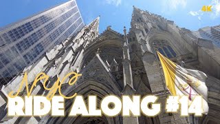 NYC POV Ride Along #14 | St. Patrick's Cathedral, Rockefeller Center, Central Park Loop