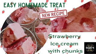 The Ultimate Guide to Making Strawberry Ice Cream with Chunks.#cookingtutorial