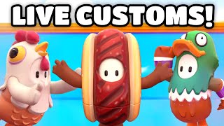 🔴FALL GUYS LEADERBOARD CUSTOMS LIVE!