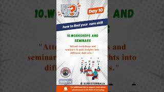 DAY-10 | WORKSHOPS AND SEMINARS | How to Identify Your Core Skills as an Engineering Student