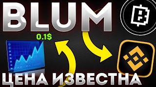 ЦЕНА BLUM НА BINANCE ИЗВЕСТНА! КАК ВЫВЕСТИ BLUM??? - BLUM СЕГОДНЯ