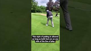 Side Saddle Croquet Putting - Golf Rules Explained