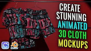 Create Stunning Animated Hanger 3D Cloth Mockups with Clo3D & Blender