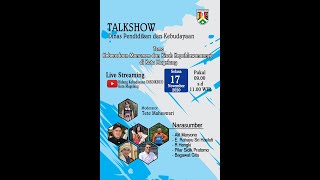 TALKSHOW DISDIKBUD "KEBERADAAN MONUMEN DAN KISAH KEPAHLAWANANNYA DI MAGELANG"