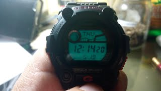 Cómo configurar el tiempo de duración de la iluminación, luz (3 ó 5 sec.) en el reloj G-Shock G 7900