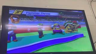 M&S at the Beijing 2008 Olympic Games Hammer Throw (Mario vs Luigi vs Wario) + Bowser fails